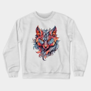 Neo Traditional Fox Crewneck Sweatshirt